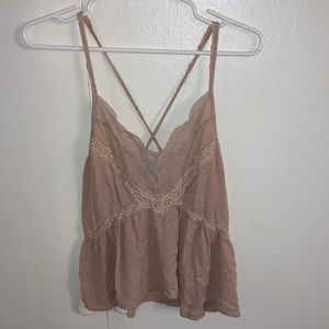 American Eagle Lacey Blouse Tank Top